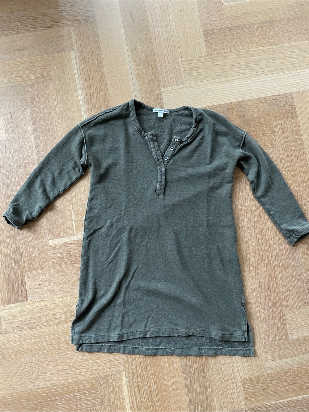 James Perse tunic Henley sweatshirt size 0 xs please read description